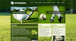 Desktop Screenshot of greenkeeper.cz