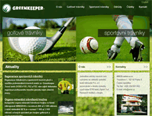 Tablet Screenshot of greenkeeper.cz